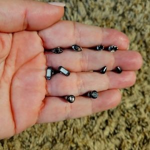 5 sets stud earrings